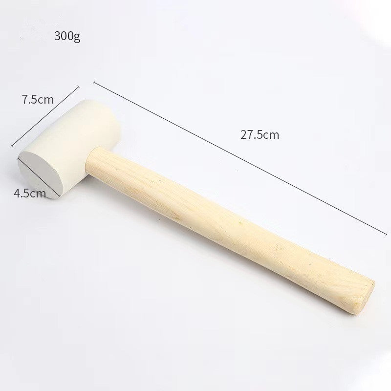 JIMU TOOLS 8/12/16/24/32 oz rubber hammer with wood handle