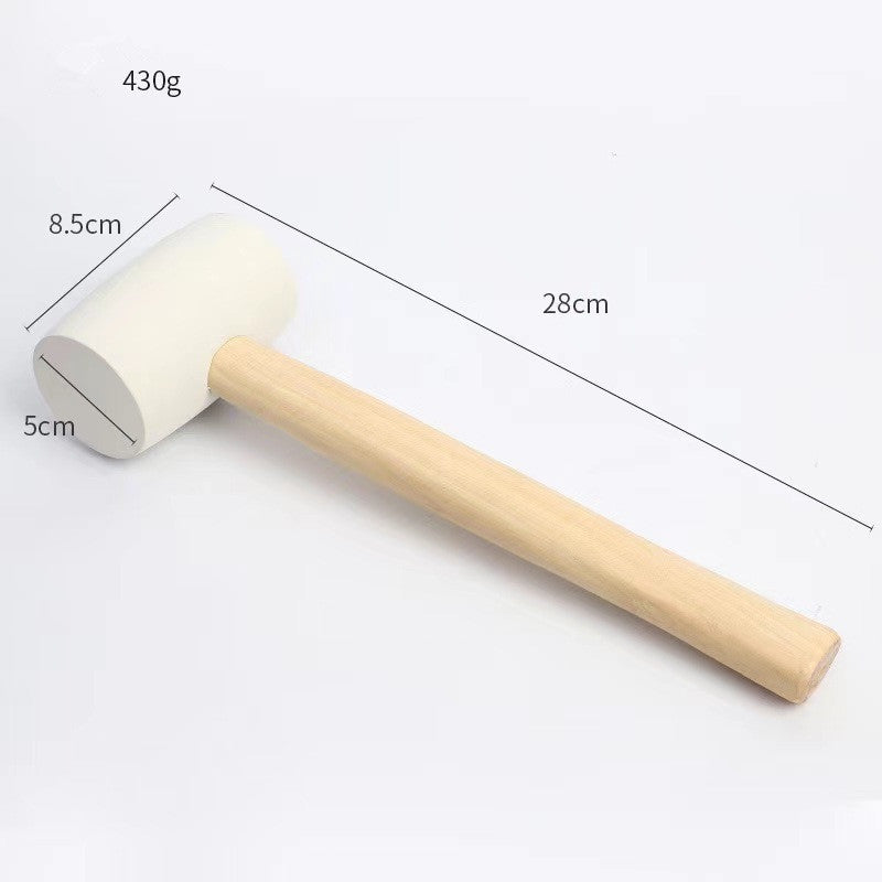 JIMU TOOLS 8/12/16/24/32 oz rubber hammer with wood handle