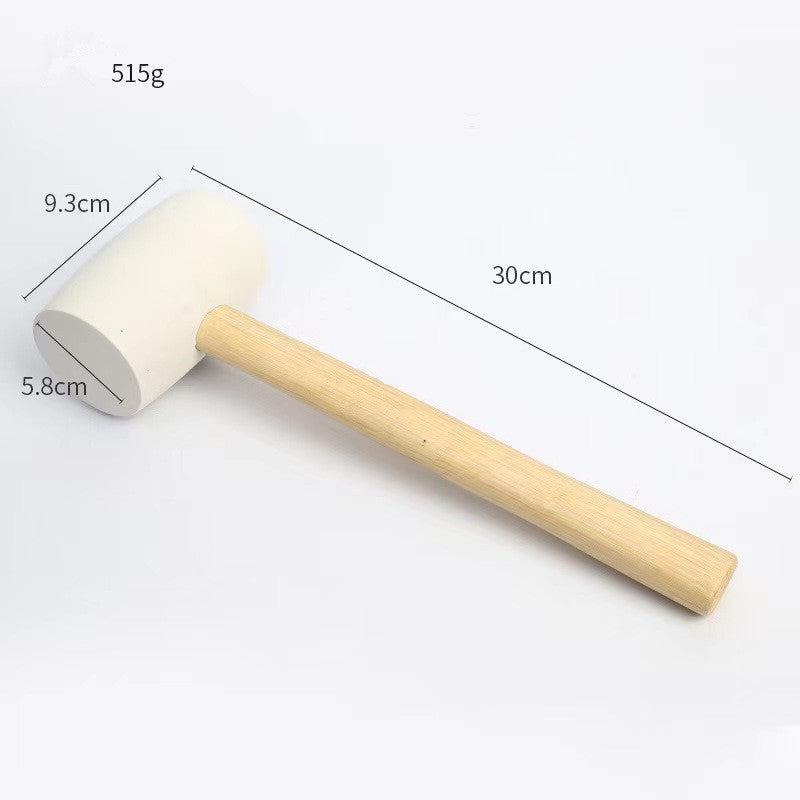 JIMU TOOLS 8/12/16/24/32 oz rubber hammer with wood handle