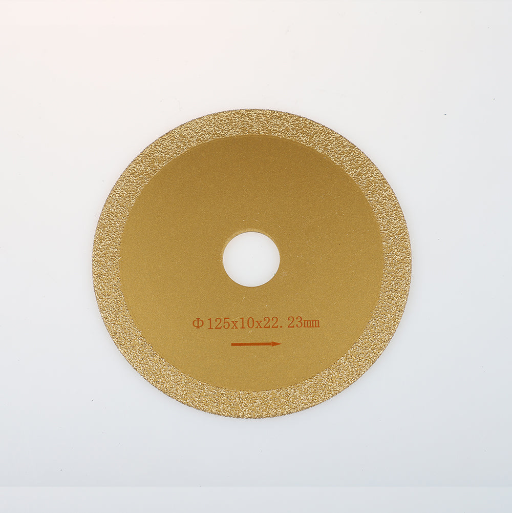 Vacuum brazed cutting disc