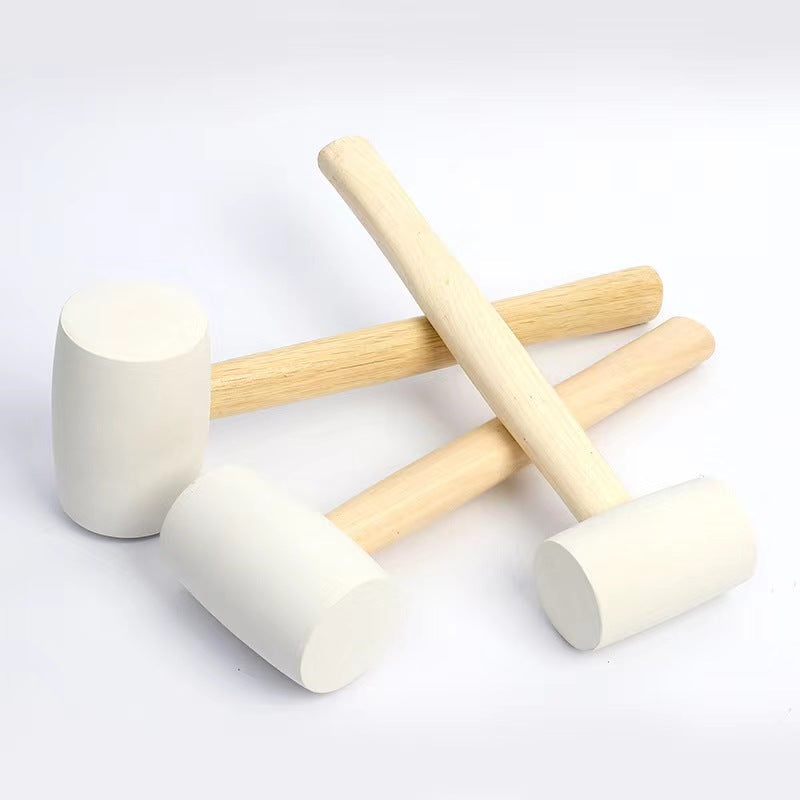 JIMU TOOLS 8/12/16/24/32 oz rubber hammer with wood handle